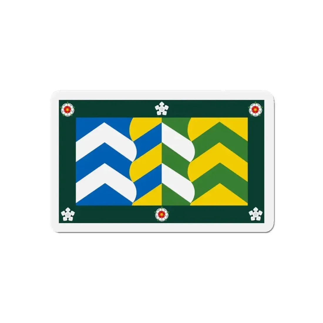 Flag of Cumbria UK - Refrigerator Magnet - The Sticker Space