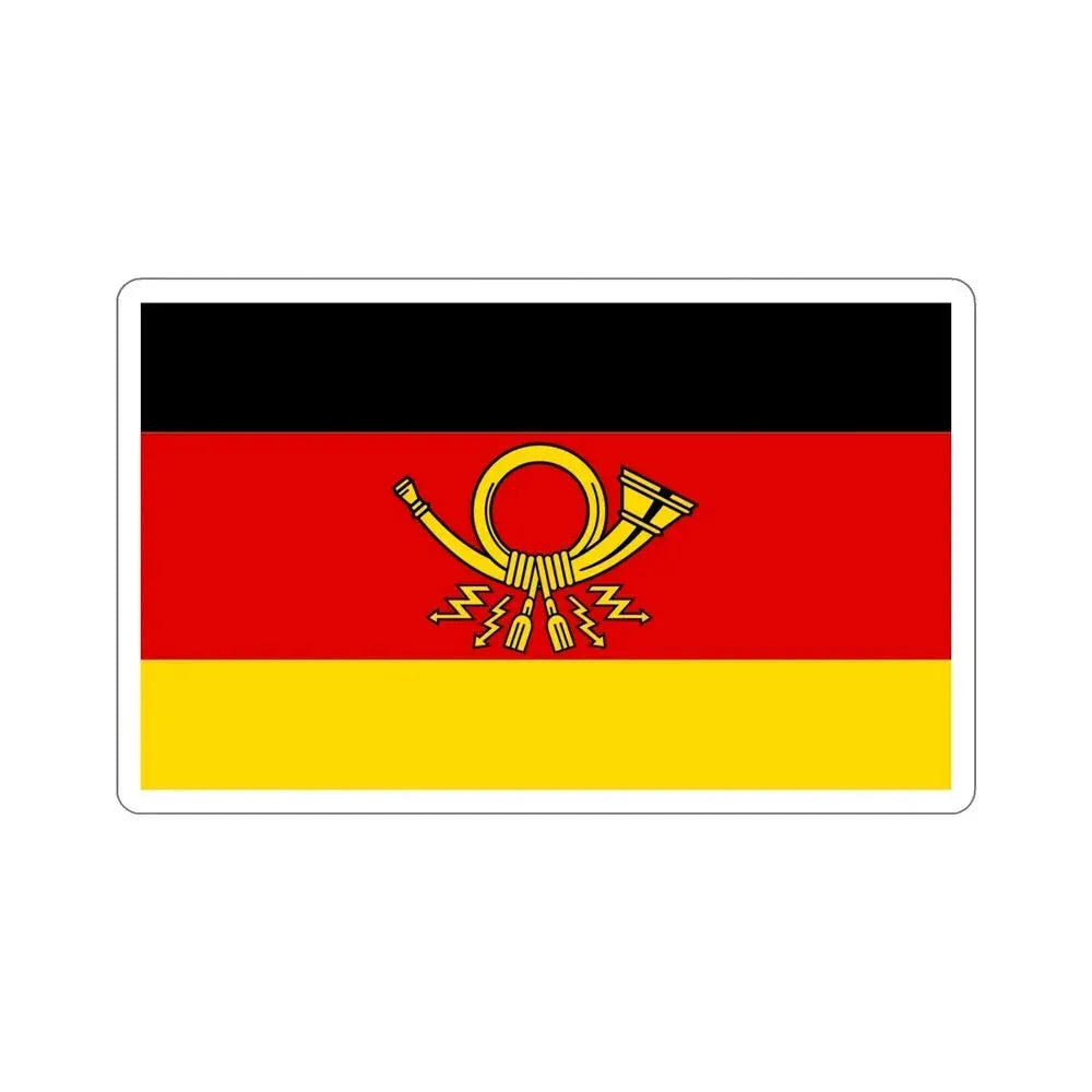 Flag of Deutsche Bundespost Germany STICKER Vinyl Die-Cut Decal 6 Inch - The Sticker Space
