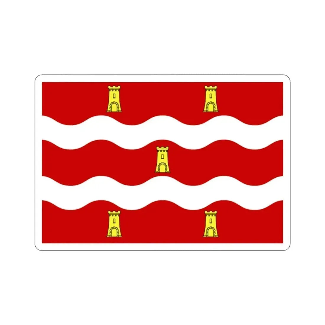 Flag of Deux Sèvres France 2 STICKER Vinyl Die-Cut Decal - The Sticker Space