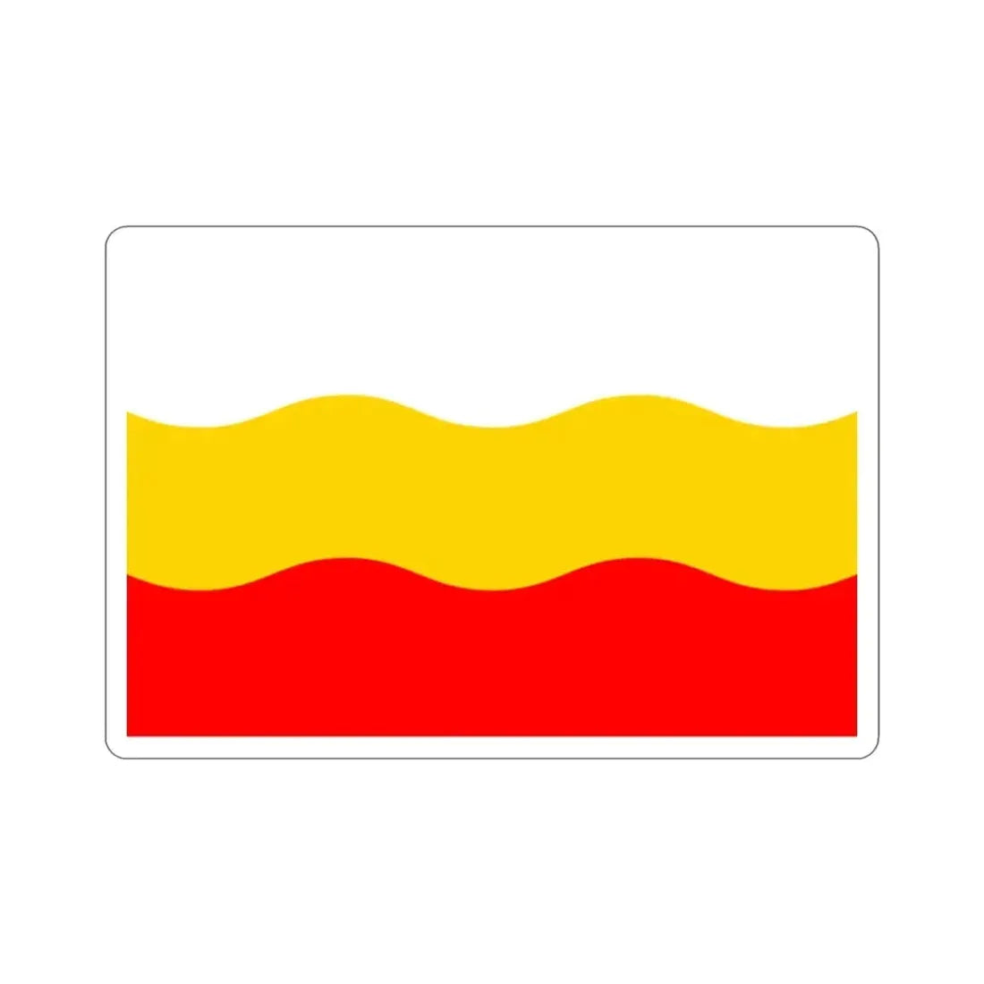 Flag of Děčín Czech Republic STICKER Vinyl Die-Cut Decal - The Sticker Space