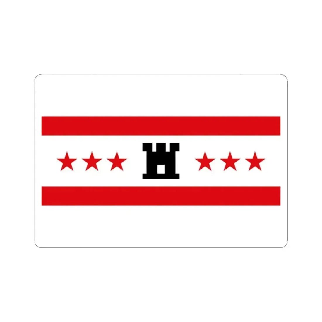 Flag of Drenthe Netherlands - STICKER Vinyl Kiss-Cut Decal - The Sticker Space