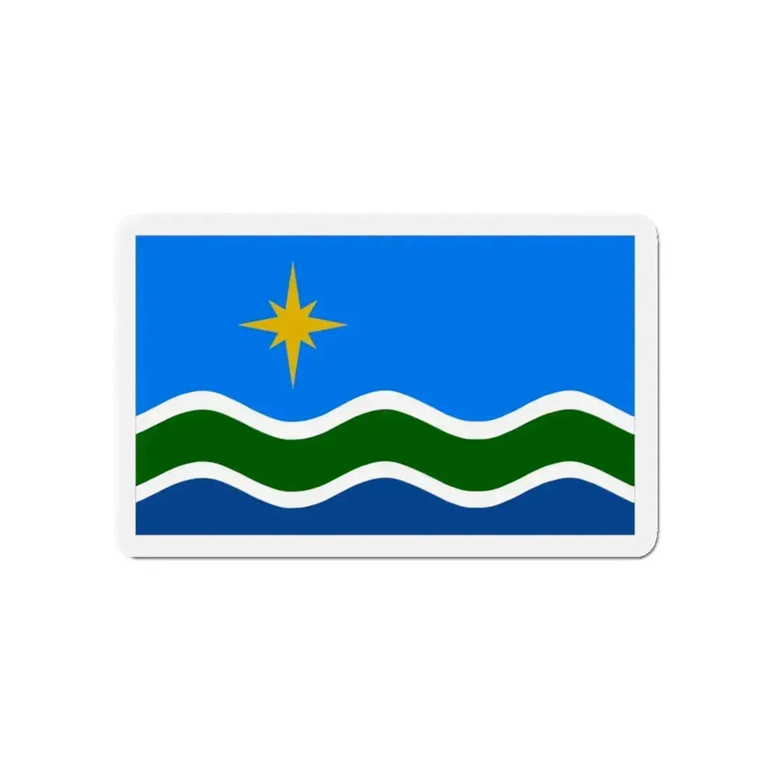 Flag of Duluth Minnesota - Refrigerator Magnet - The Sticker Space