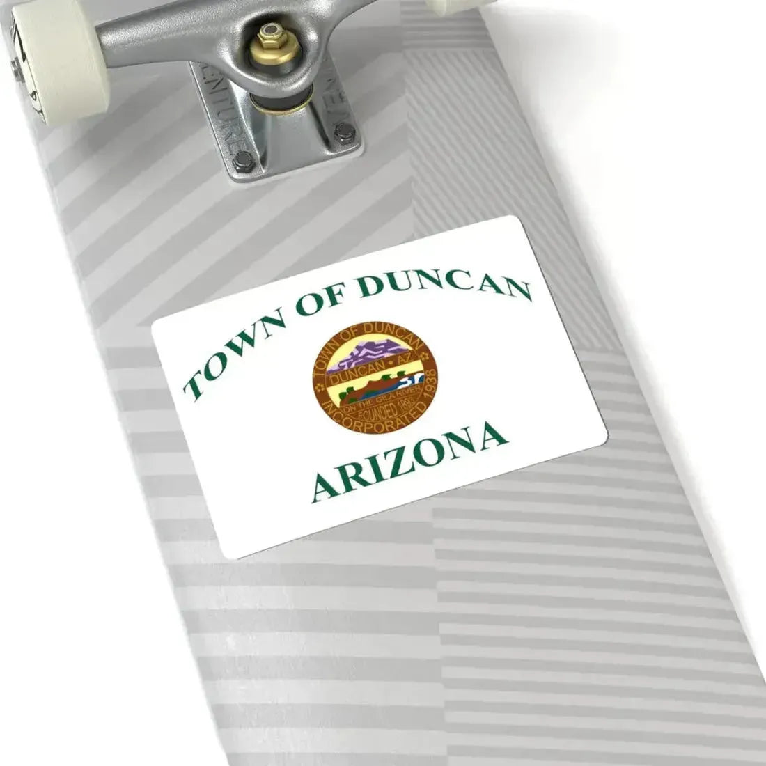 Flag of Duncan Arizona (United States) STICKER Vinyl Kiss-Cut Decal - The Sticker Space