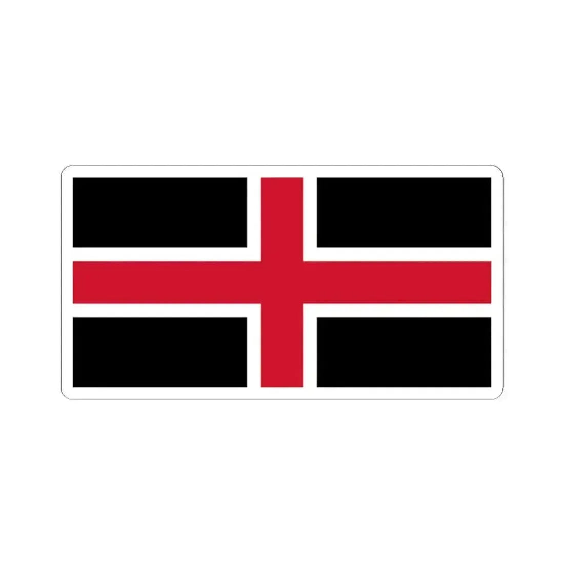 Flag of Durham UK - STICKER Vinyl Kiss-Cut Decal - The Sticker Space