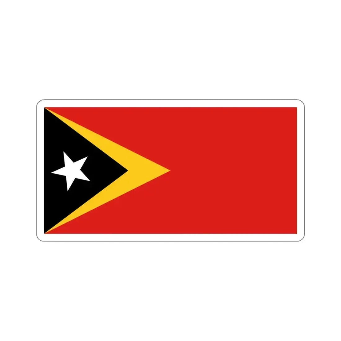Flag of East Timor STICKER Vinyl Die-Cut Decal - The Sticker Space