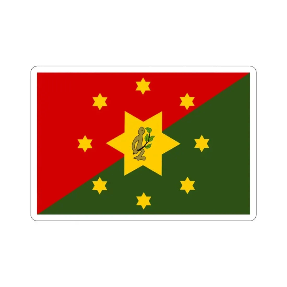 Flag of Eastern Highlands Papa New Guinea STICKER Vinyl Die-Cut Decal - The Sticker Space