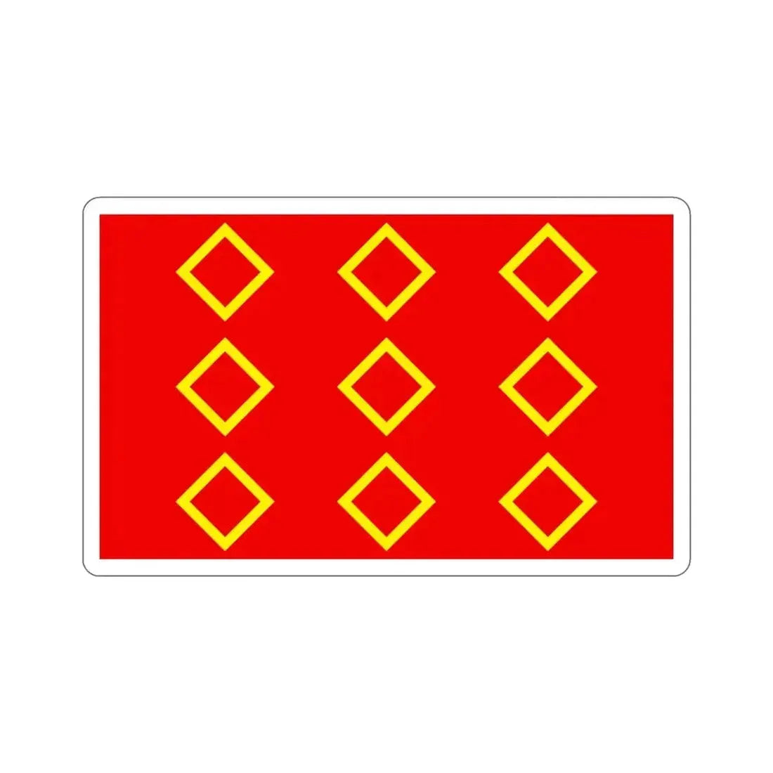 Flag of Żebbuġ 1993 to 2000 Malta STICKER Vinyl Die-Cut Decal - The Sticker Space