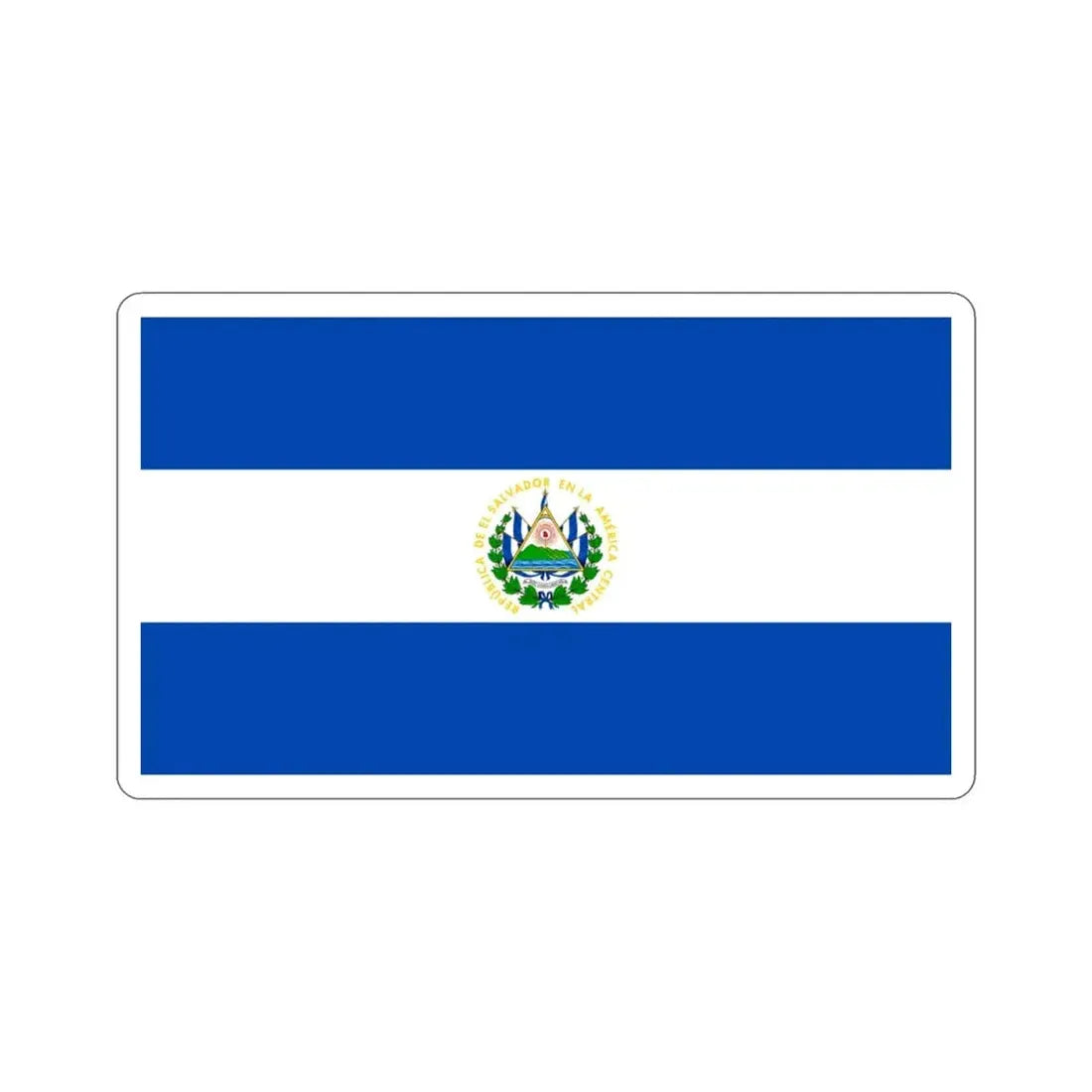 Flag of El Salvador STICKER Vinyl Die-Cut Decal - The Sticker Space