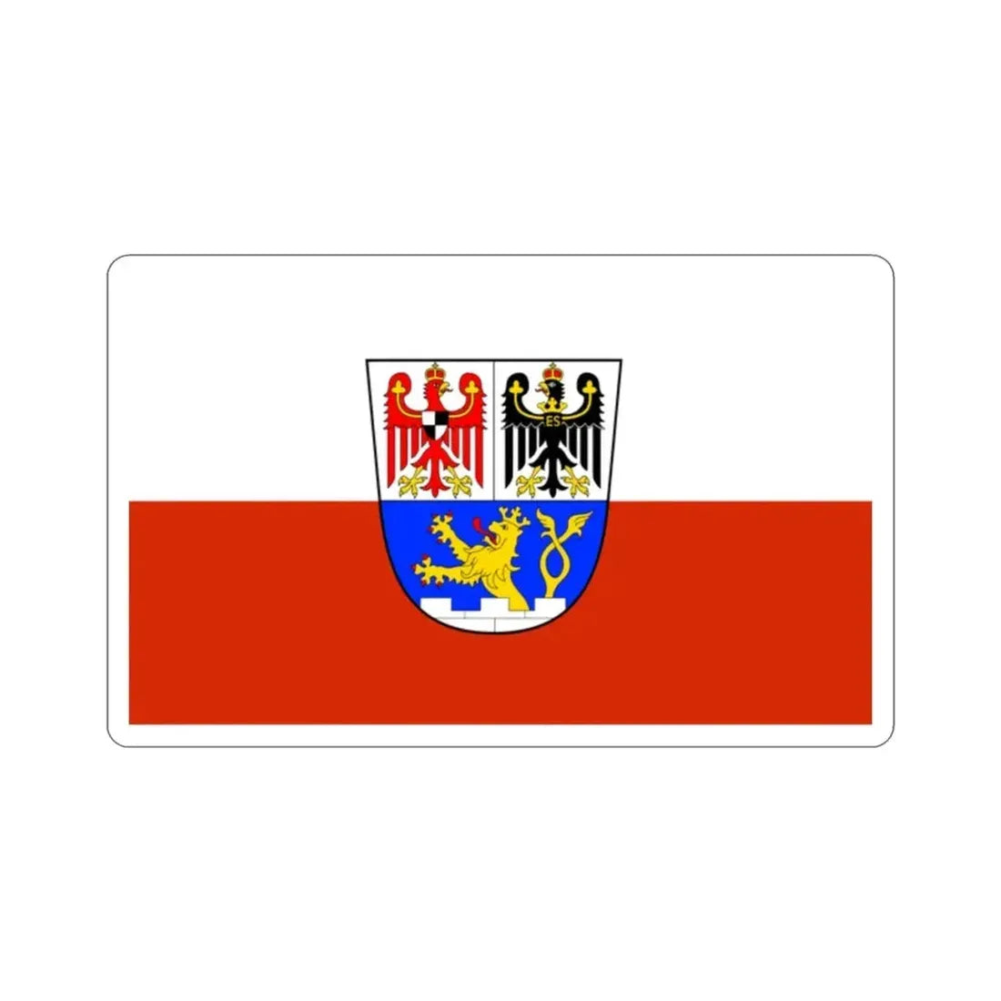 Flag of Erlangen Germany STICKER Vinyl Die-Cut Decal - The Sticker Space
