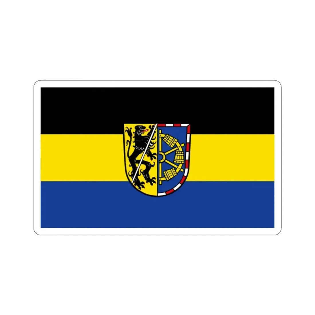 Flag of Erlangen Höchstadt Germany STICKER Vinyl Die-Cut Decal - The Sticker Space
