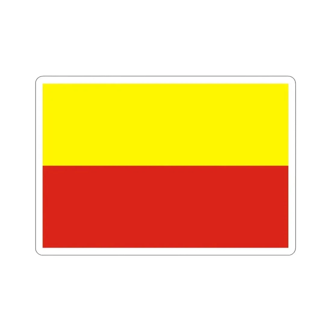 Flag of České Budějovice Czech Republic STICKER Vinyl Die-Cut Decal - The Sticker Space