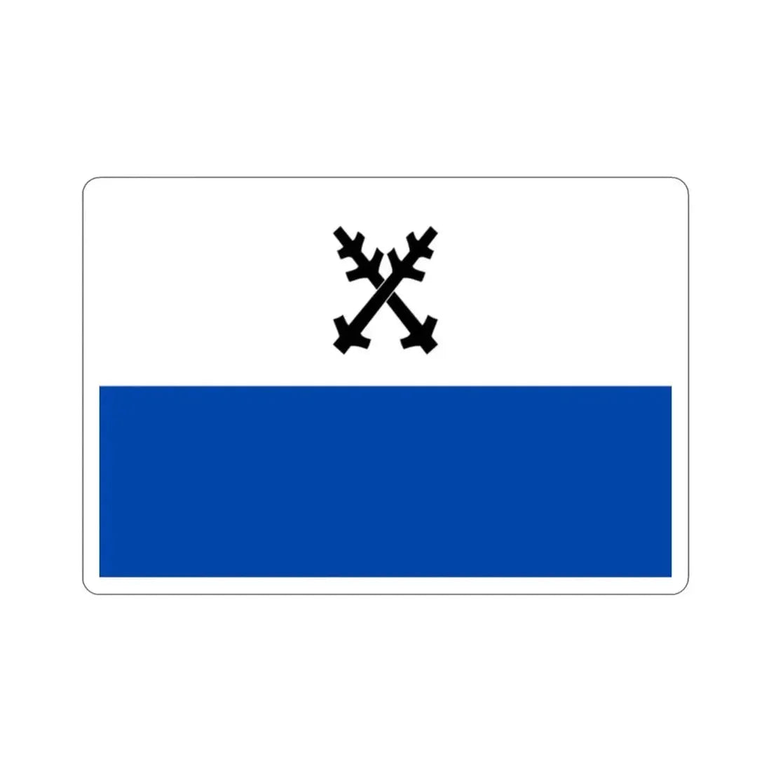 Flag of Česká Lípa Czech Republic STICKER Vinyl Die-Cut Decal - The Sticker Space