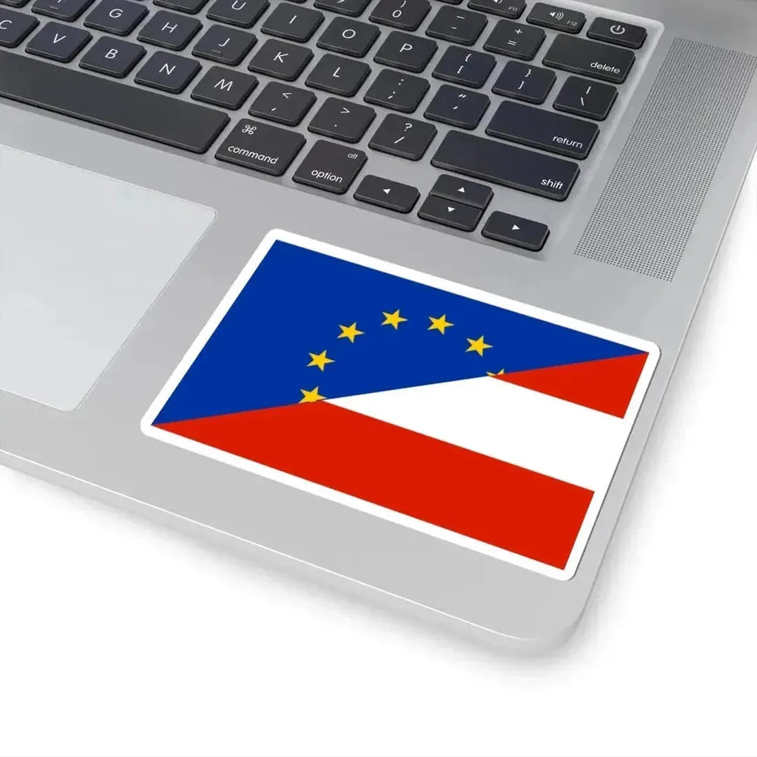 Flag of Europe and Austria (Austria) STICKER Vinyl Kiss-Cut Decal - The Sticker Space