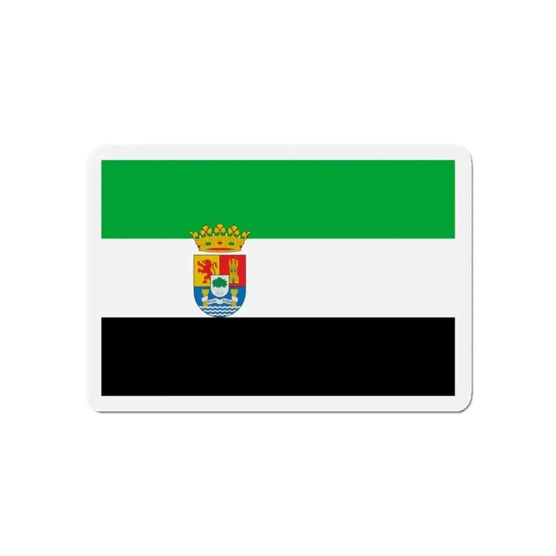 Flag of Extremadura Spain - Refrigerator Magnet - The Sticker Space