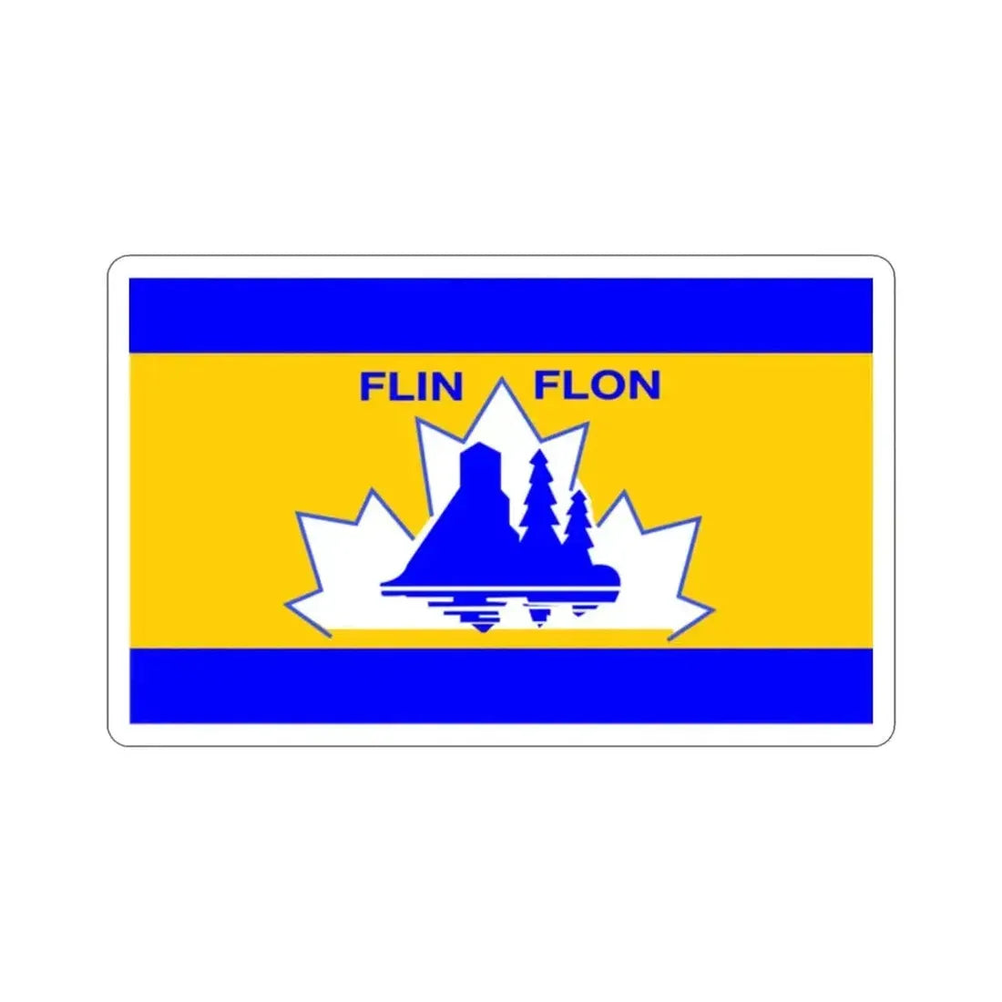 Flag of Flin Flon Canada STICKER Vinyl Die-Cut Decal - The Sticker Space