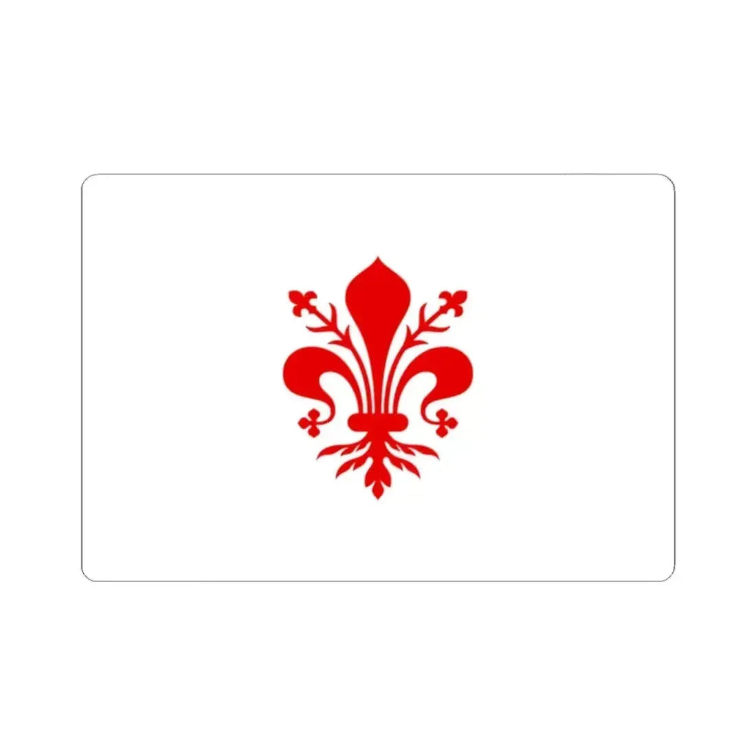 Flag of Florence Italy - STICKER Vinyl Kiss-Cut Decal - The Sticker Space