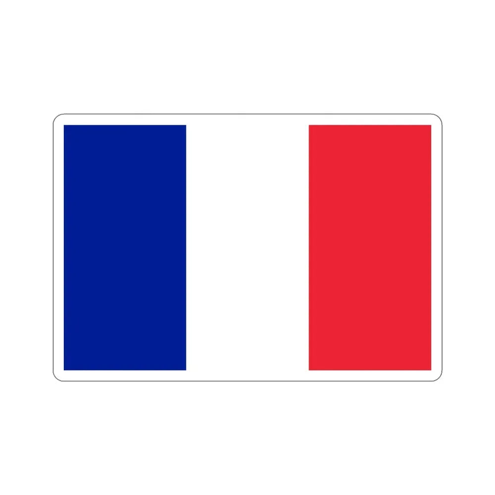 Flag of France STICKER Vinyl Die-Cut Decal - The Sticker Space