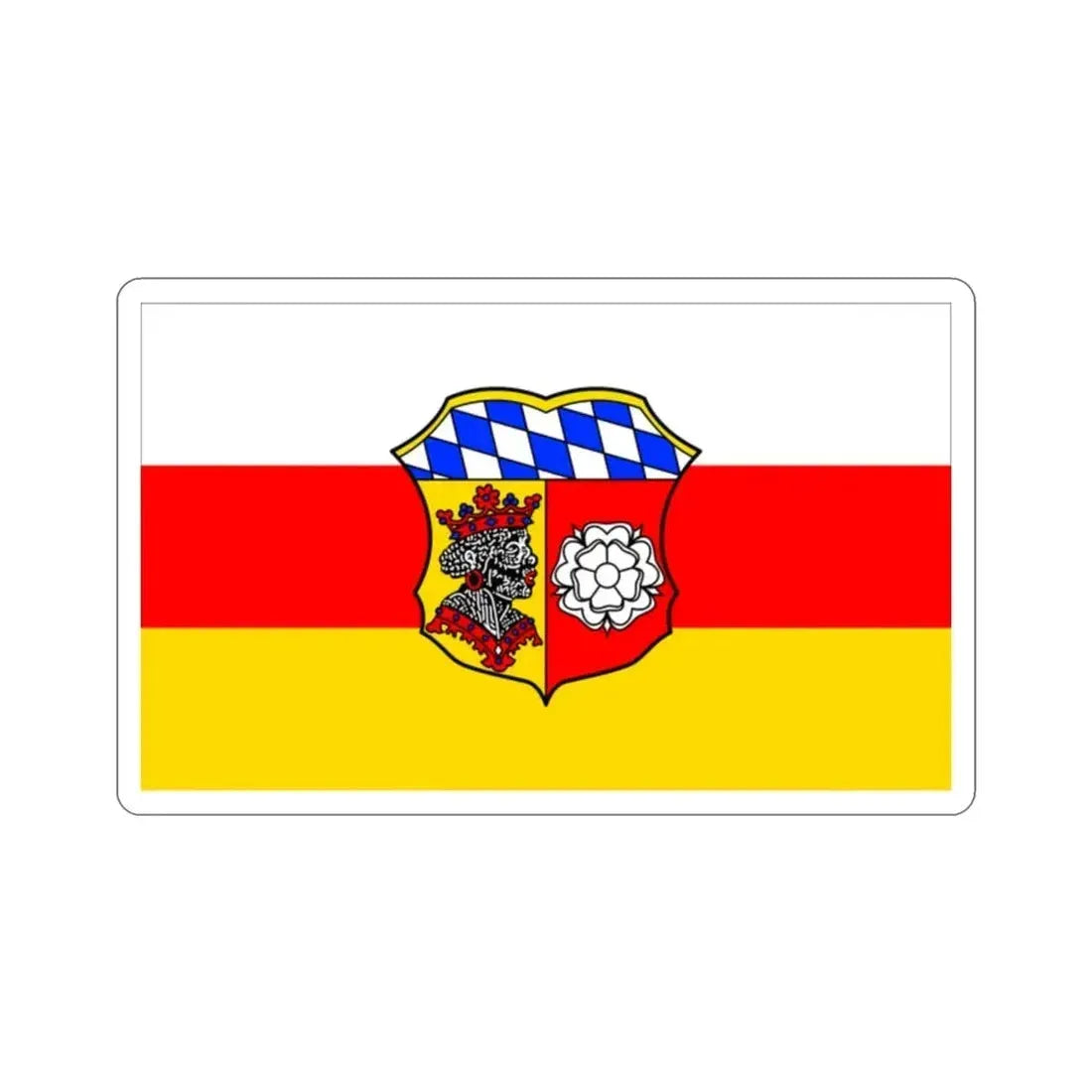 Flag of Freising Germany STICKER Vinyl Die-Cut Decal - The Sticker Space