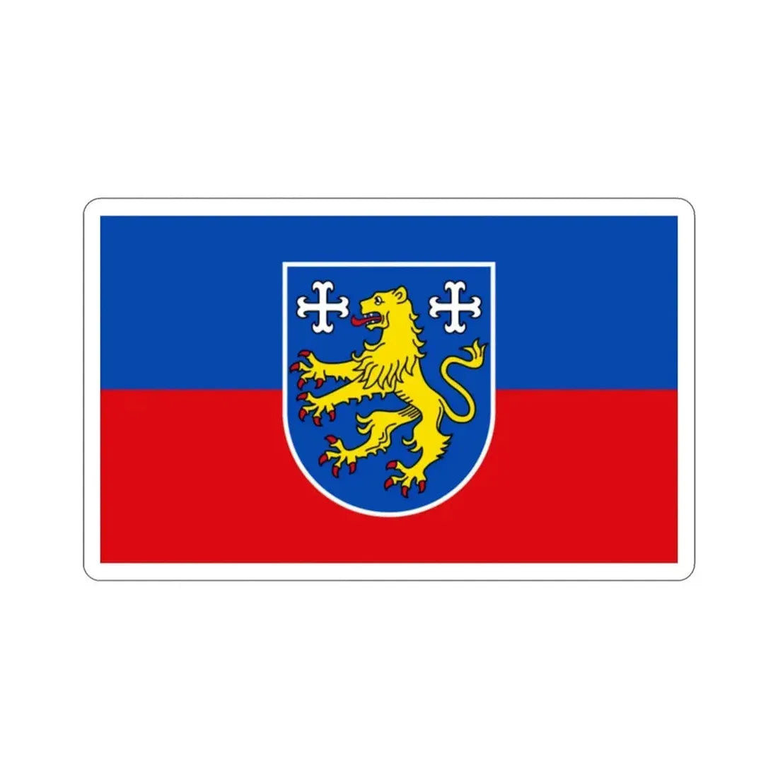 Flag of Friesland Germany STICKER Vinyl Die-Cut Decal - The Sticker Space