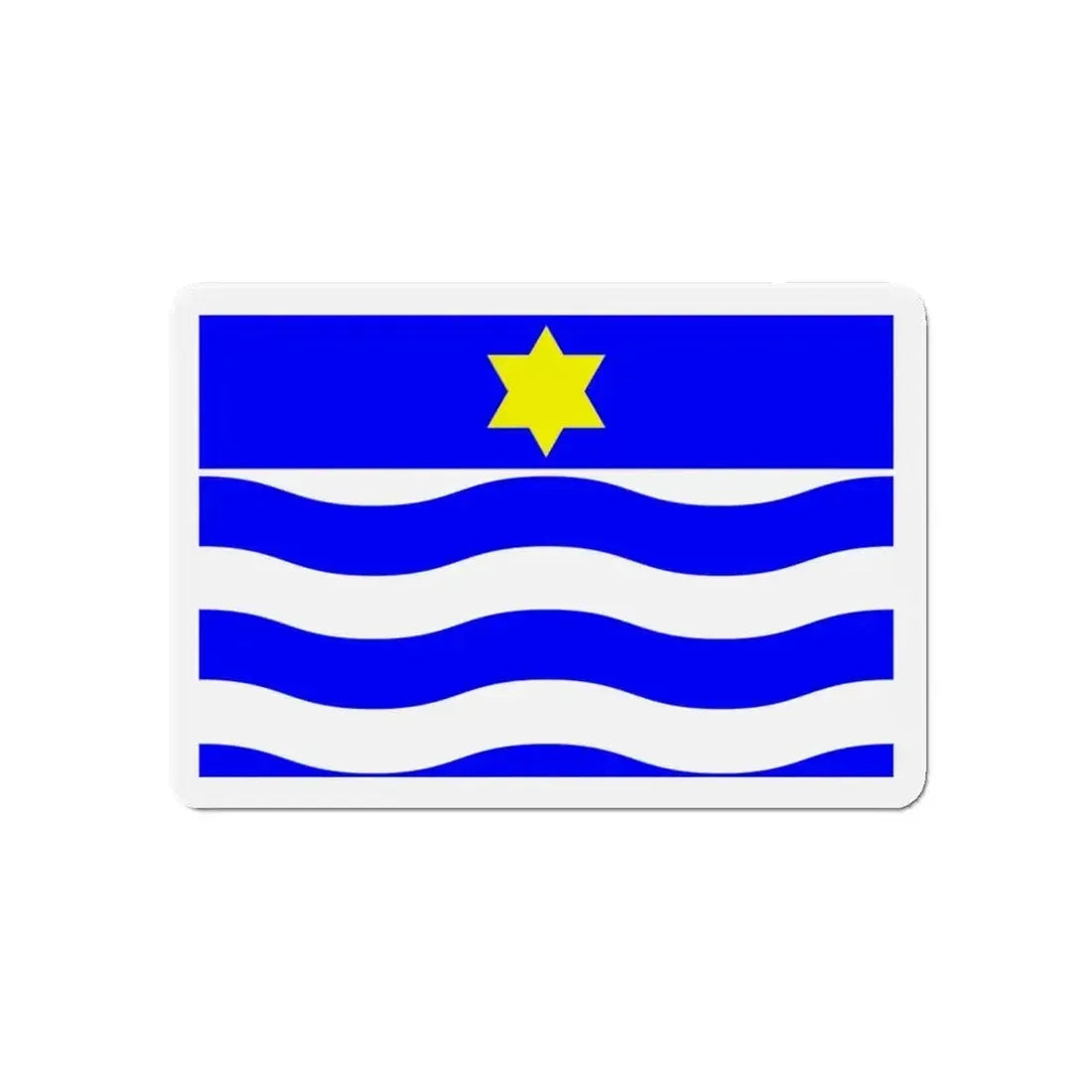 Flag of Għajnsielem Malta - Refrigerator Magnet - The Sticker Space