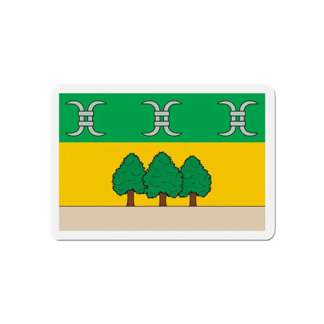 Flag of Għasri Malta - Refrigerator Magnet - The Sticker Space