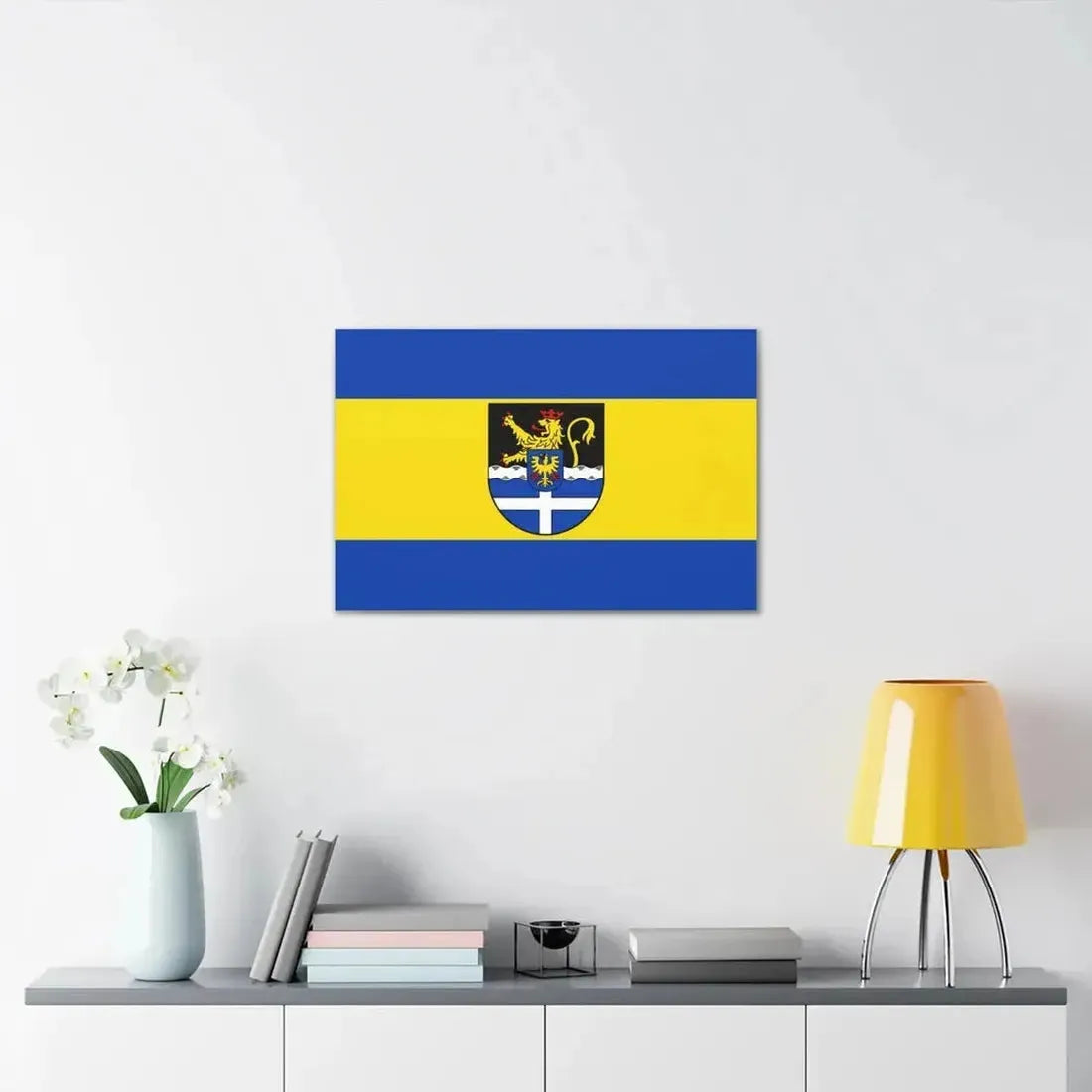Flag of Germersheim Germany - Canvas Wall Art - The Sticker Space