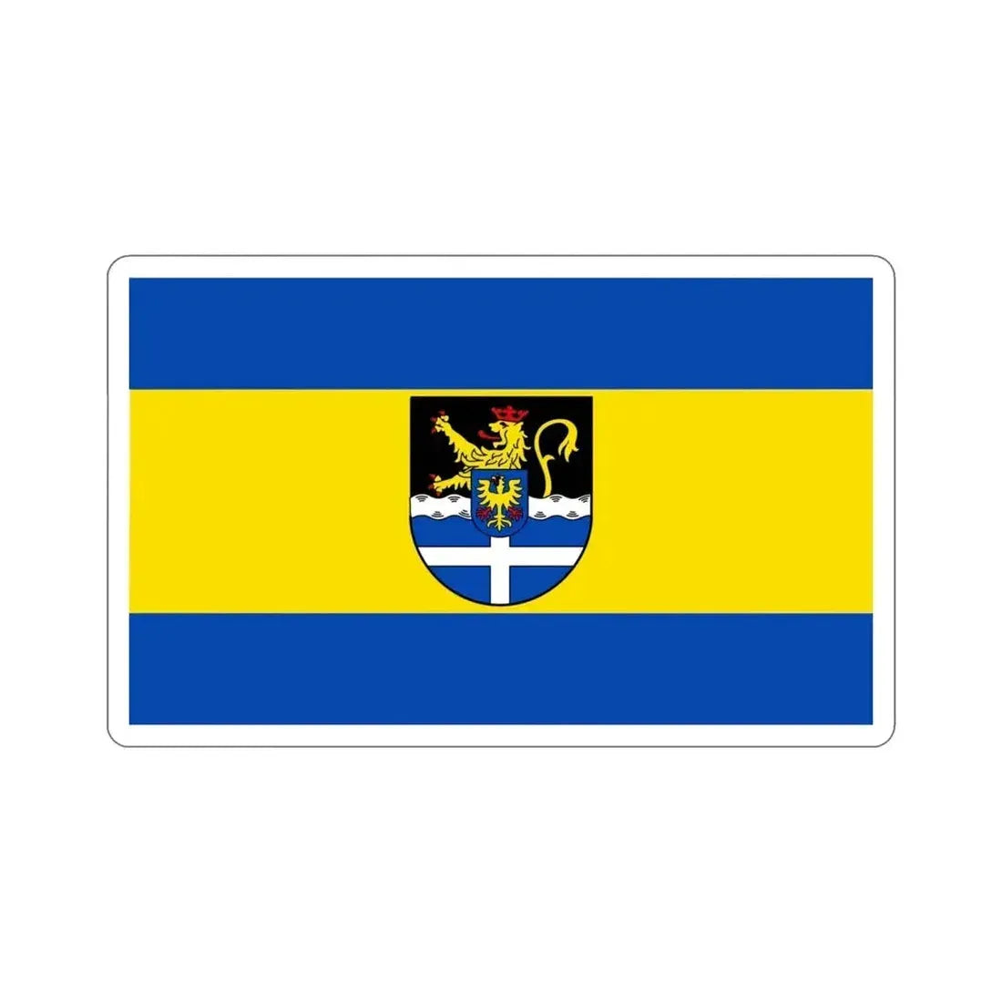 Flag of Germersheim Germany STICKER Vinyl Die-Cut Decal - The Sticker Space