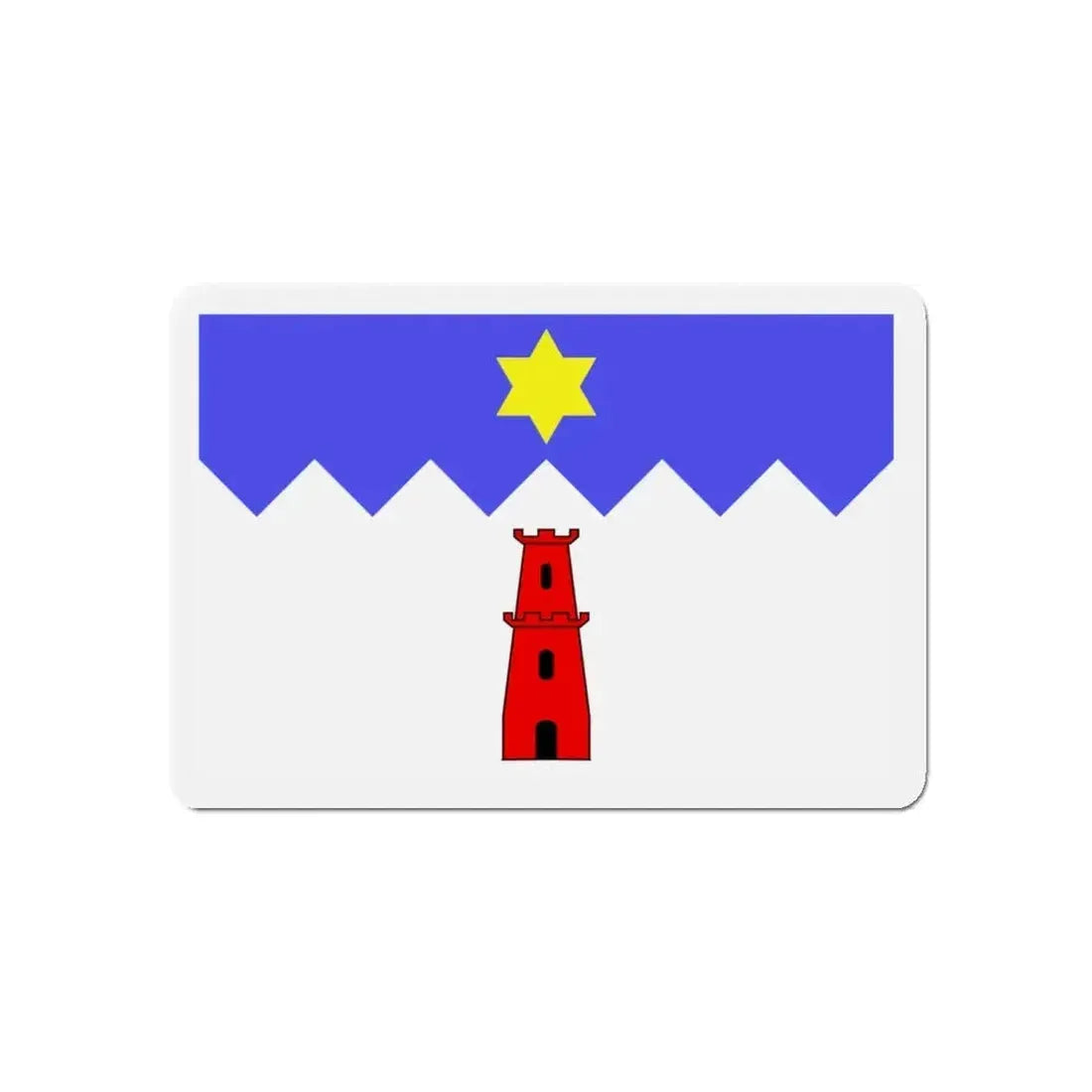 Flag of Gharb Malta - Refrigerator Magnet - The Sticker Space