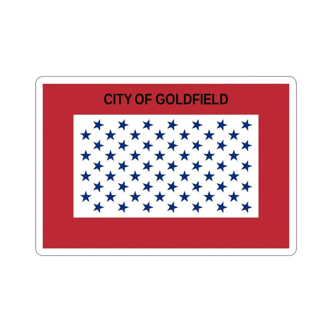 Flag of Goldfield Colorado USA STICKER Vinyl Die-Cut Decal - The Sticker Space
