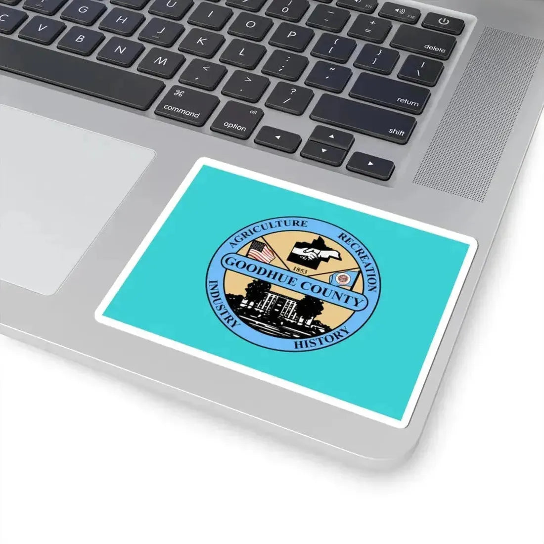 Flag of Goodhue County Minnesota (United States) STICKER Vinyl Kiss-Cut Decal - The Sticker Space