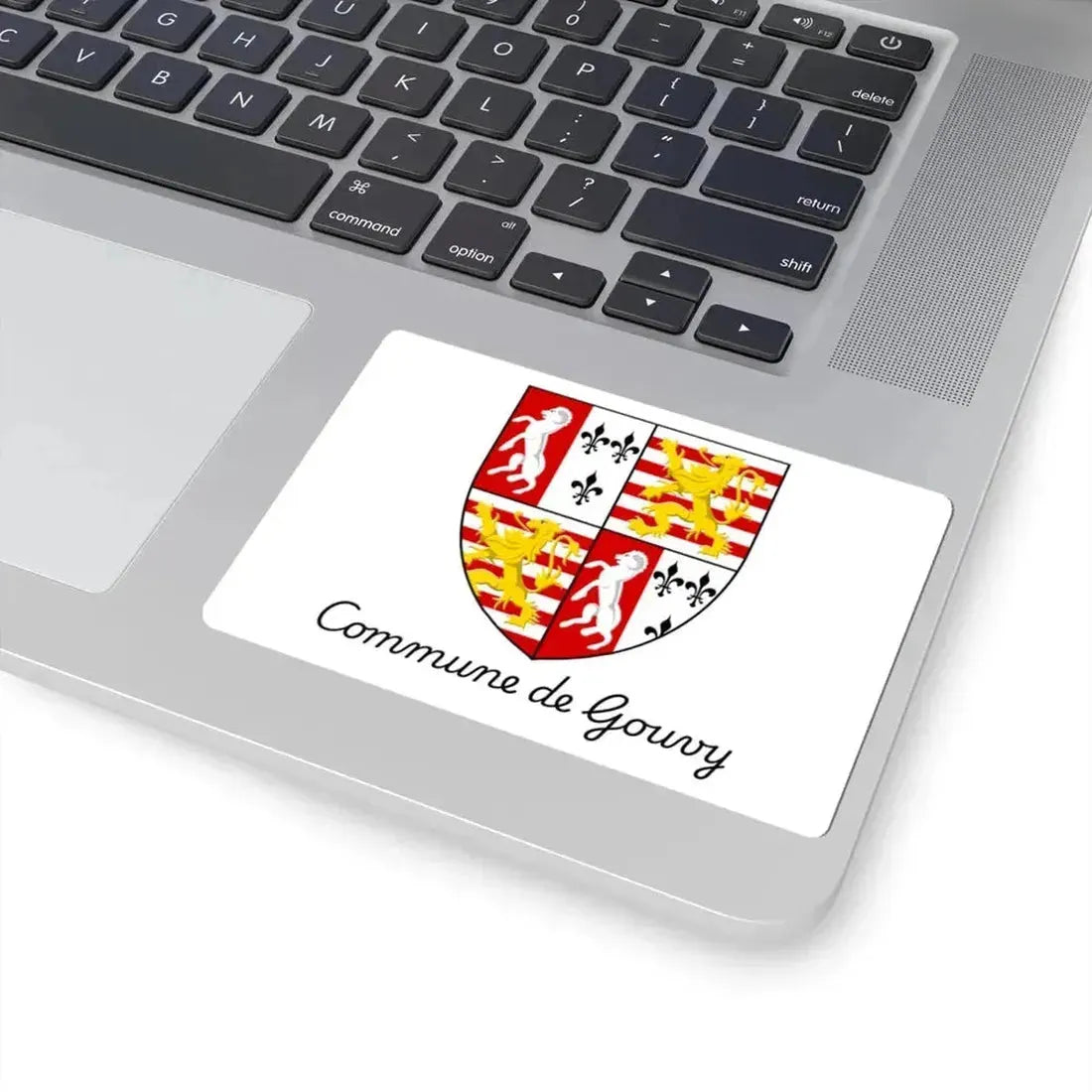 Flag of Gouvy (Belgium) STICKER Vinyl Kiss-Cut Decal - The Sticker Space