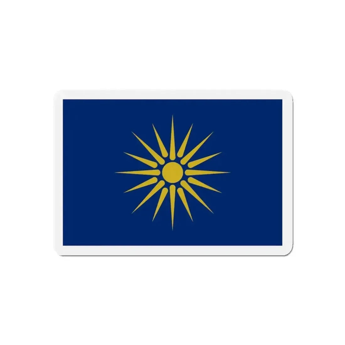 Flag of Greek Macedonia Greece - Refrigerator Magnet - The Sticker Space