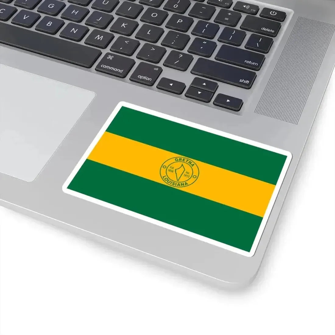 Flag of Gretna Louisiana (United States) STICKER Vinyl Kiss-Cut Decal - The Sticker Space
