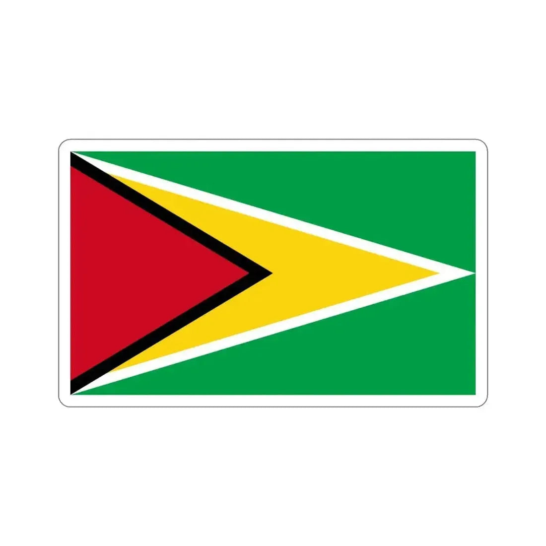 Flag of Guyana STICKER Vinyl Die-Cut Decal - The Sticker Space