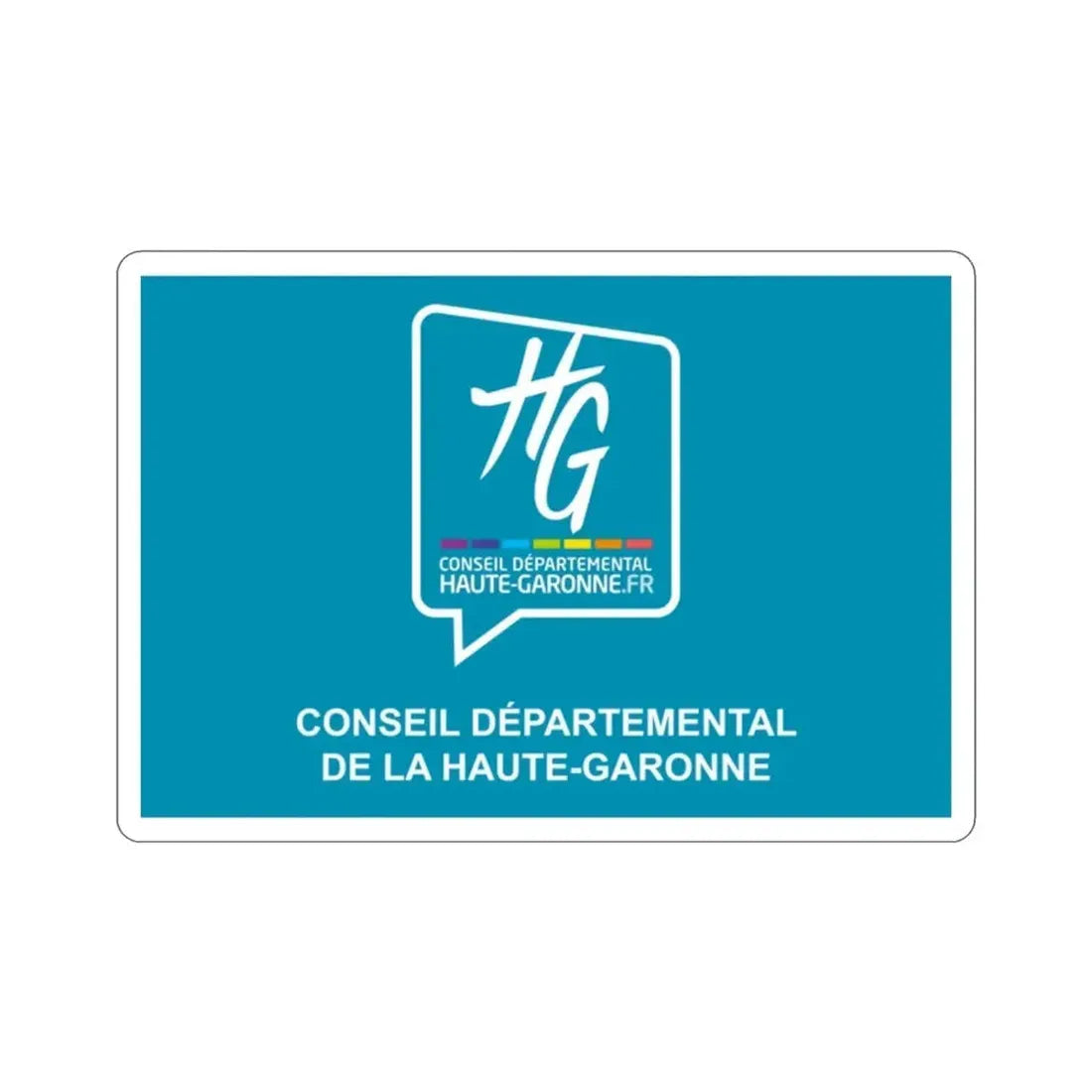 Flag of Haute Garonne France STICKER Vinyl Die-Cut Decal - The Sticker Space