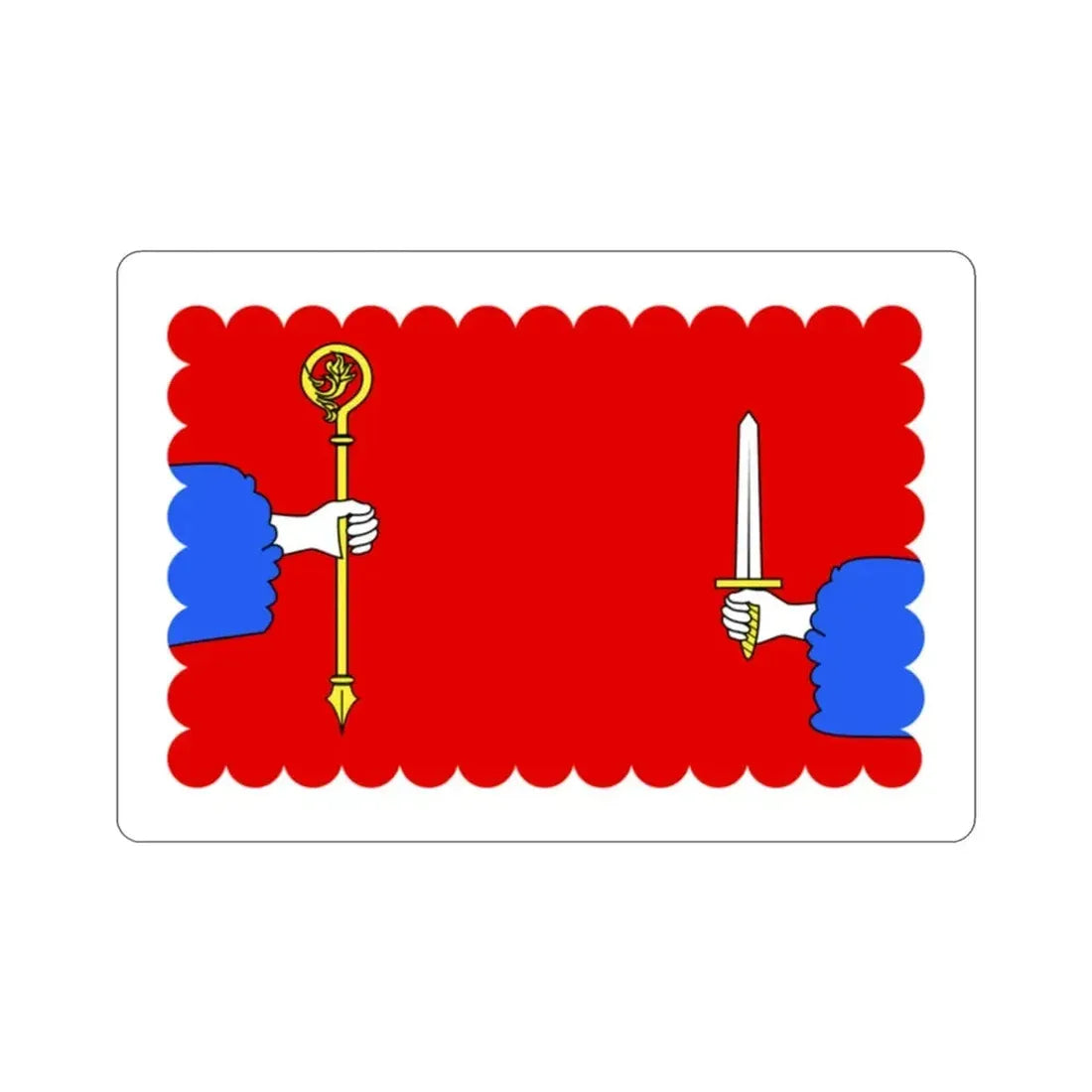 Flag of Haute Loire France STICKER Vinyl Die-Cut Decal - The Sticker Space