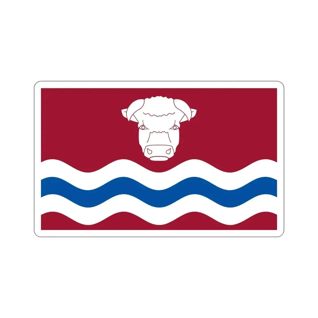 Flag of Herefordshire UK STICKER Vinyl Die-Cut Decal - The Sticker Space