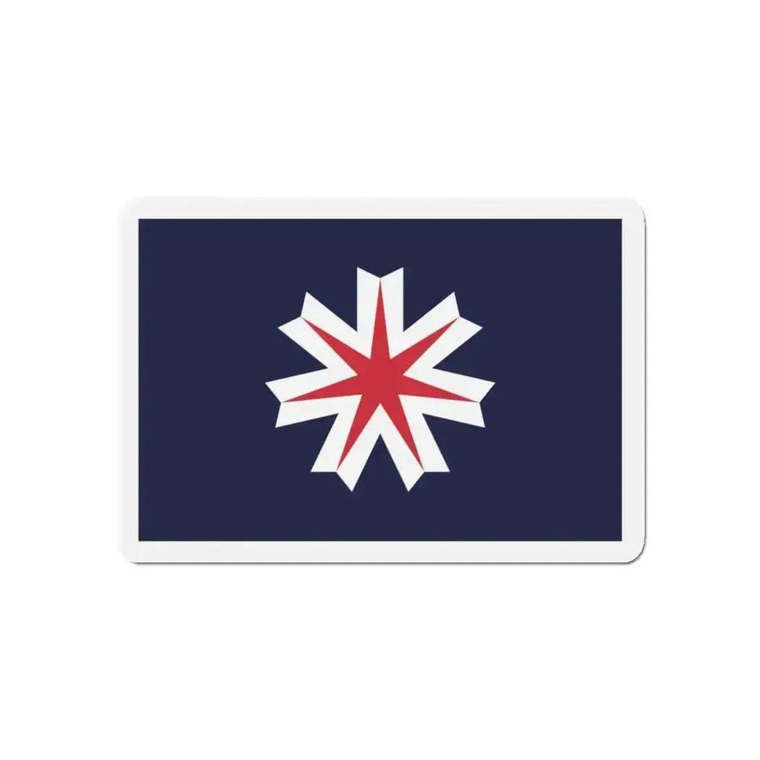 Flag of Hokkaido Prefecture Japan - Refrigerator Magnet - The Sticker Space