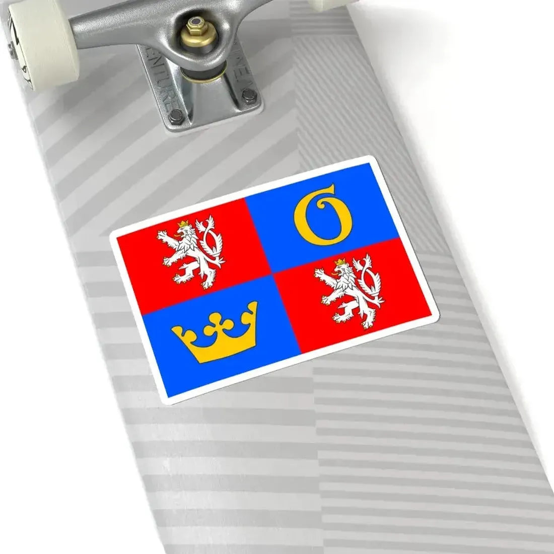 Flag of Hradec Kralove Region (Czech Republic) STICKER Vinyl Kiss-Cut Decal - The Sticker Space