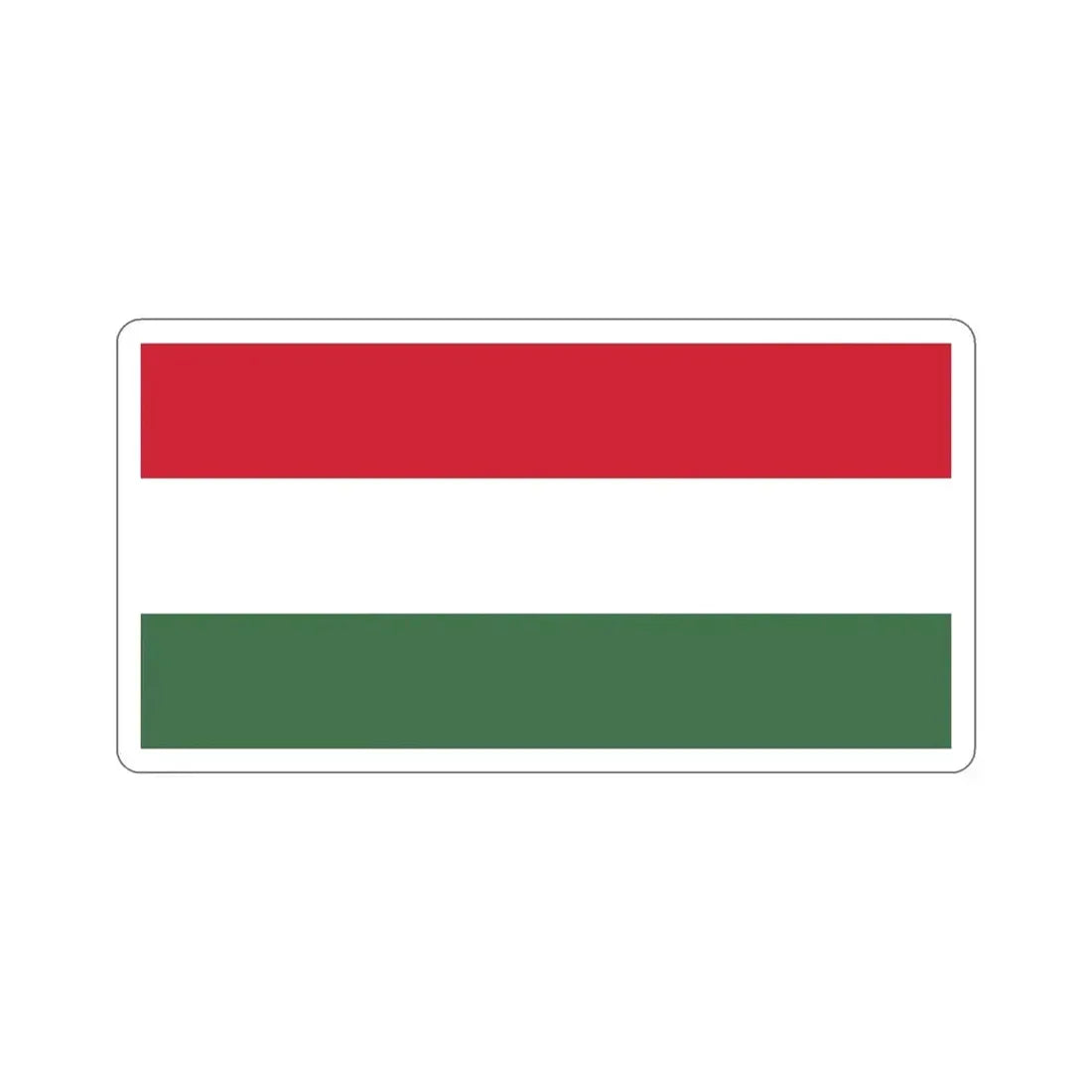 Flag of Hungary STICKER Vinyl Die-Cut Decal - The Sticker Space