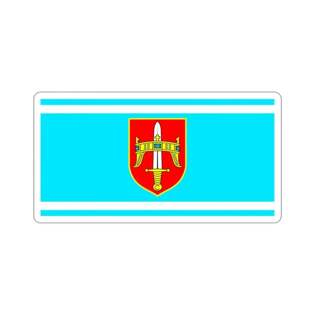 Flag of Šibenik Knin County Croatia STICKER Vinyl Die-Cut Decal - The Sticker Space