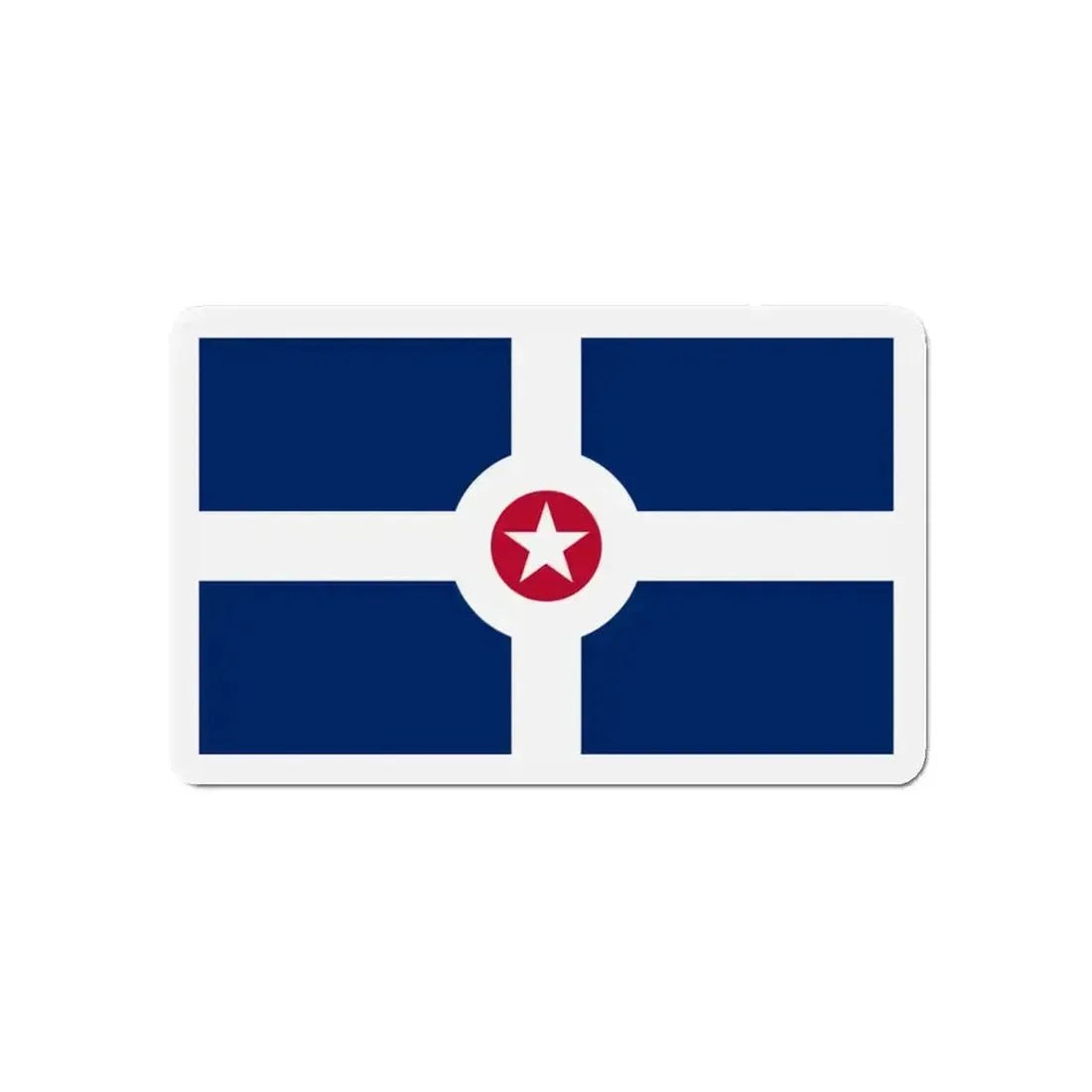 Flag of Indianapolis - Refrigerator Magnet - The Sticker Space