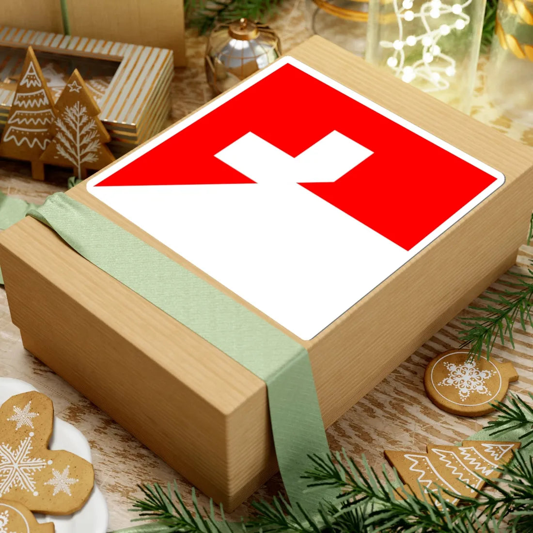 Flag of Indonesia and Switzerland (Indonesia) STICKER Vinyl Kiss-Cut Decal - The Sticker Space