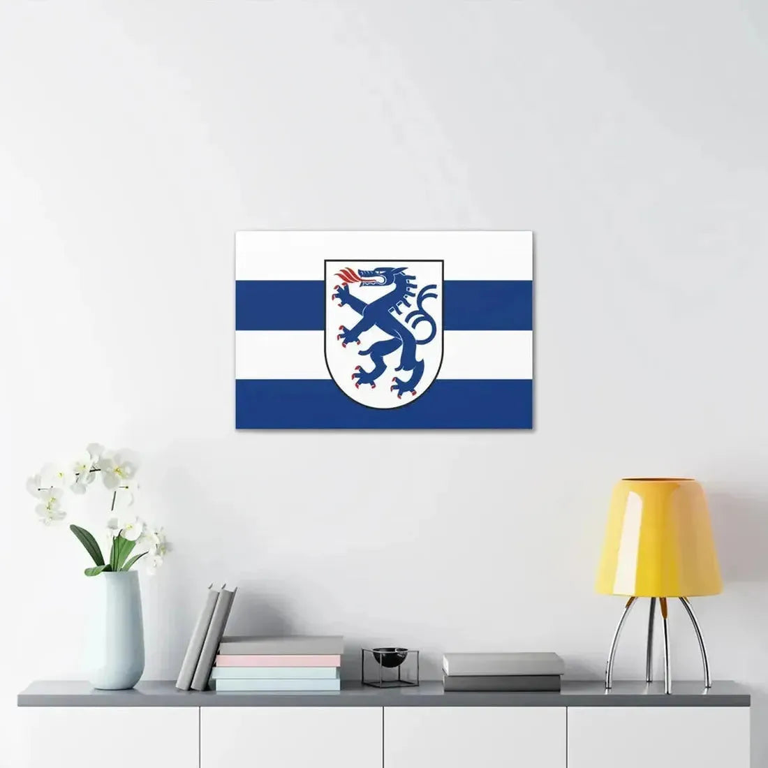 Flag of Ingolstadt Germany - Canvas Wall Art - The Sticker Space
