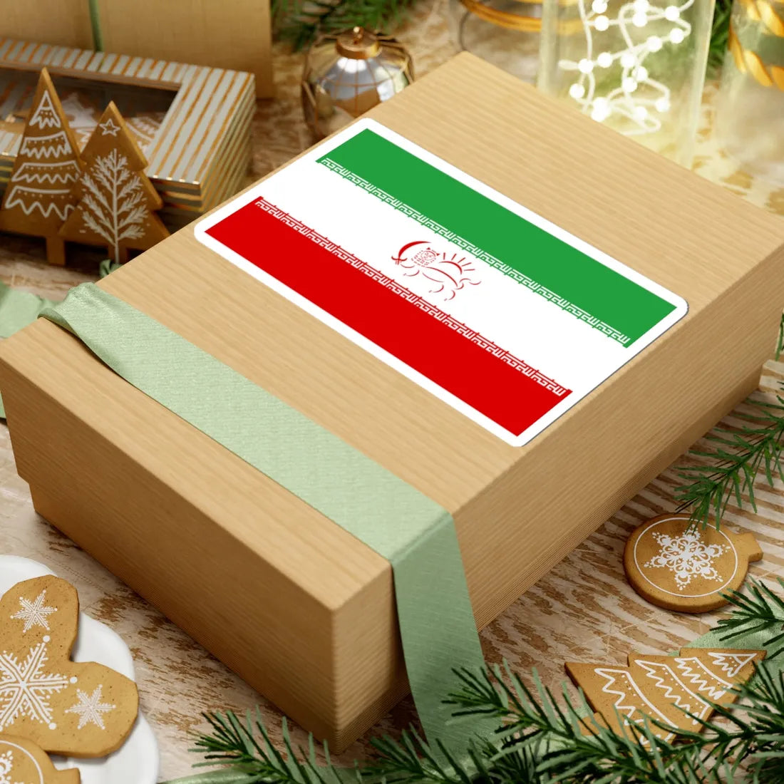 Flag of Iran Democratic (Iran) STICKER Vinyl Kiss-Cut Decal - The Sticker Space