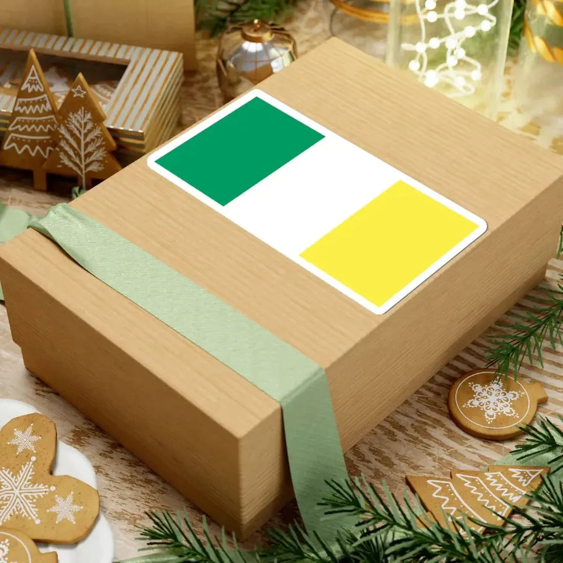 Flag of Ireland gold (Ireland) STICKER Vinyl Kiss-Cut Decal - The Sticker Space