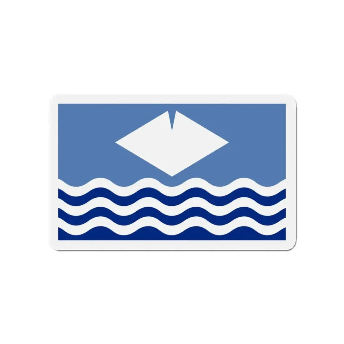 Flag of Isle of Wight UK - Refrigerator Magnet - The Sticker Space
