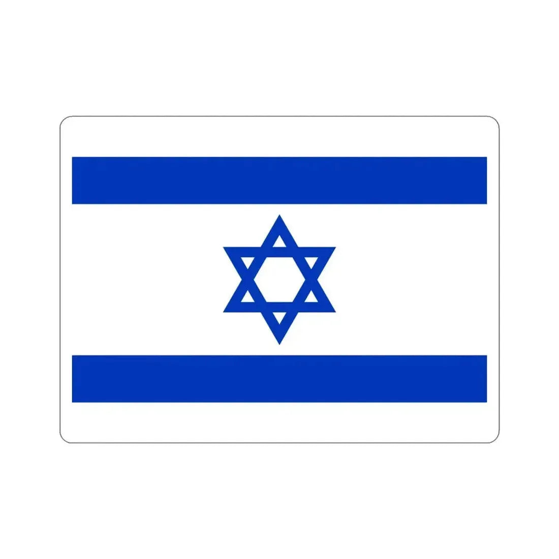 Flag of Israel STICKER Vinyl Die-Cut Decal - The Sticker Space