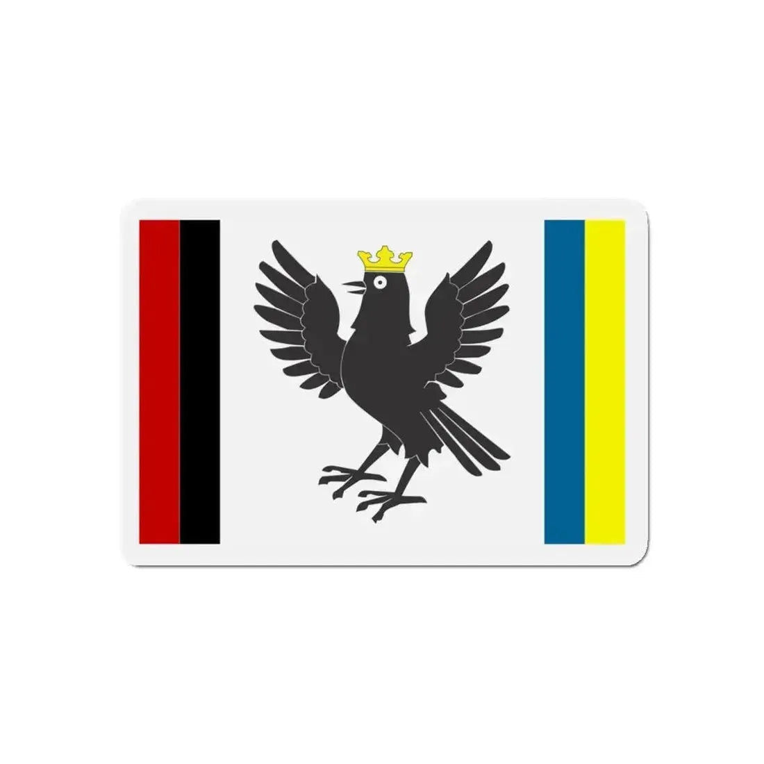Flag of Ivano Frankivsk Oblast Ukraine - Refrigerator Magnet - The Sticker Space