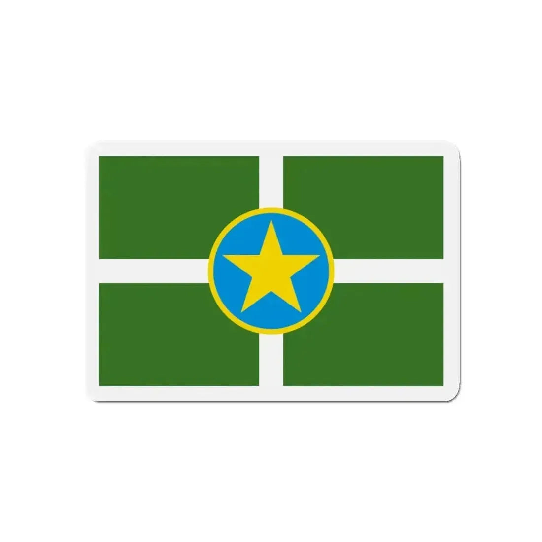 Flag of Jackson Mississippi - Refrigerator Magnet - The Sticker Space
